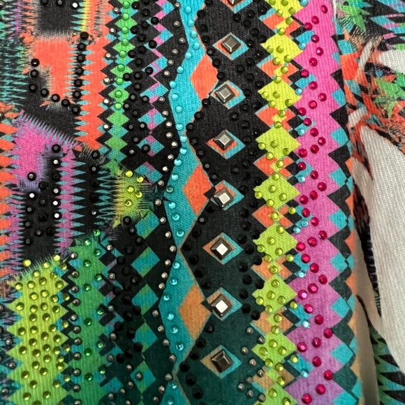 Women size medium crop Vintage Boho cardigan in very good condition - Picture 2 of 10